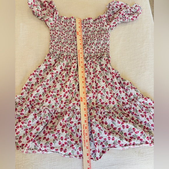 Topshop Floral White and Pink Mini Dress US Women’s Size 8 Pretty Summer Dress - Picture 6 of 10